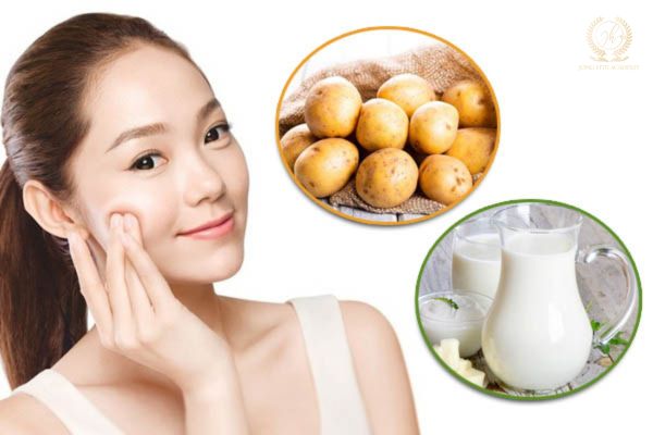 Mặt nạ hỗn hợp khoai tây, sữa tươi